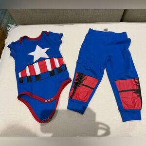 Marvel Blue and Red Superhero Costume for Kids